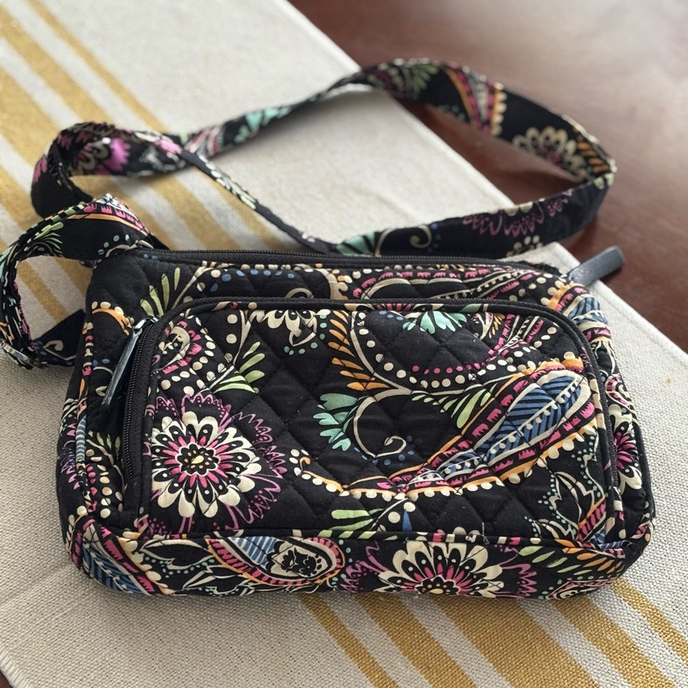 Floral Quilted Crossbody Bag